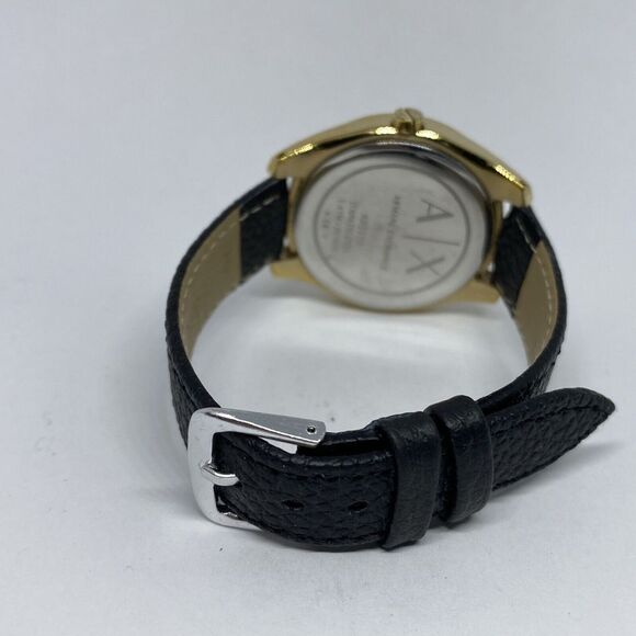 Armani Exchange AX5510 Women's Black Leather Analog Dial Quartz Watch JK235 - Picture 10 of 12